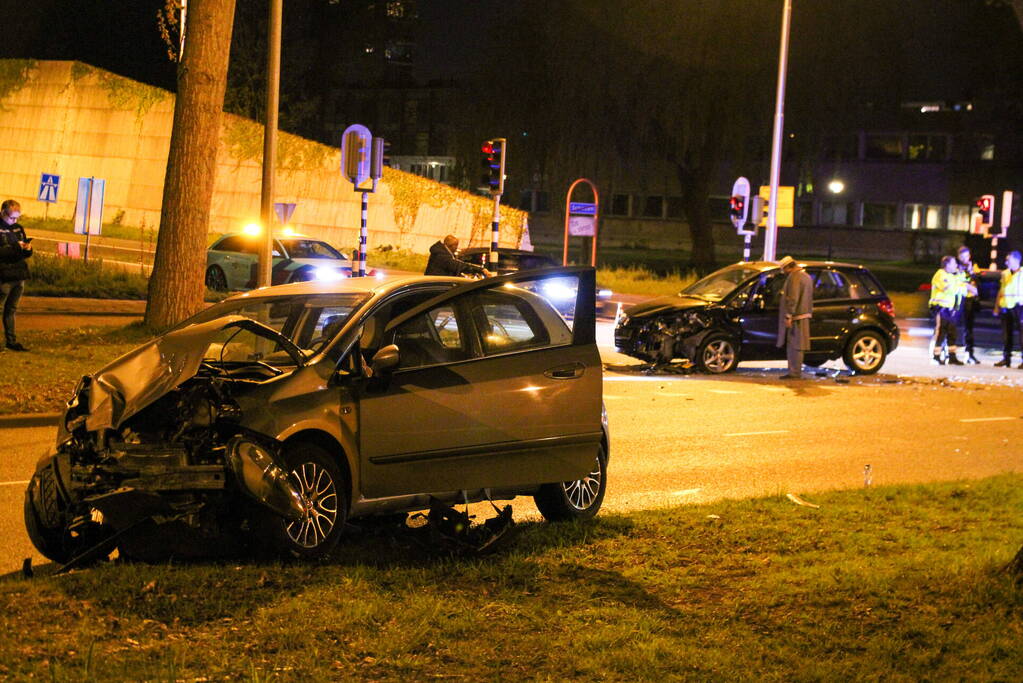 Gewonde bij frontale botsing