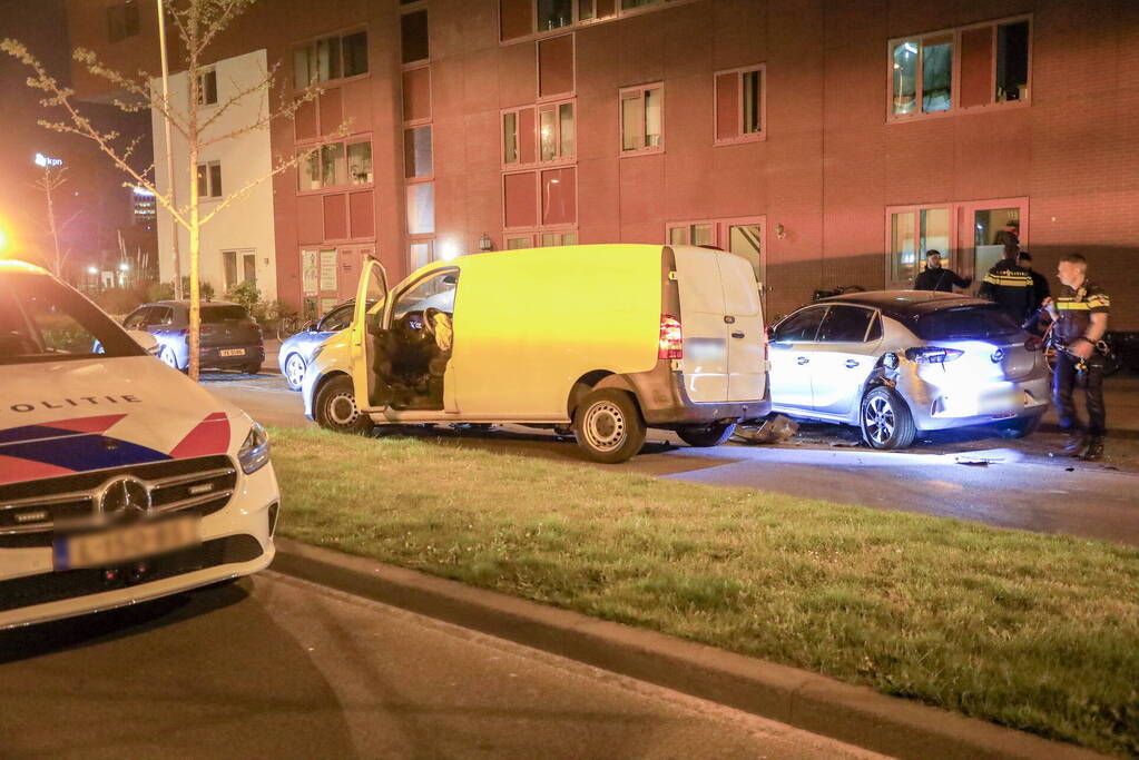 Man aangehouden na crash in Soesterkwartier