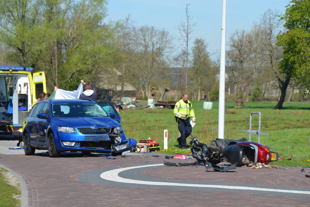 Gewonde bij ernstig ongeval met personenauto