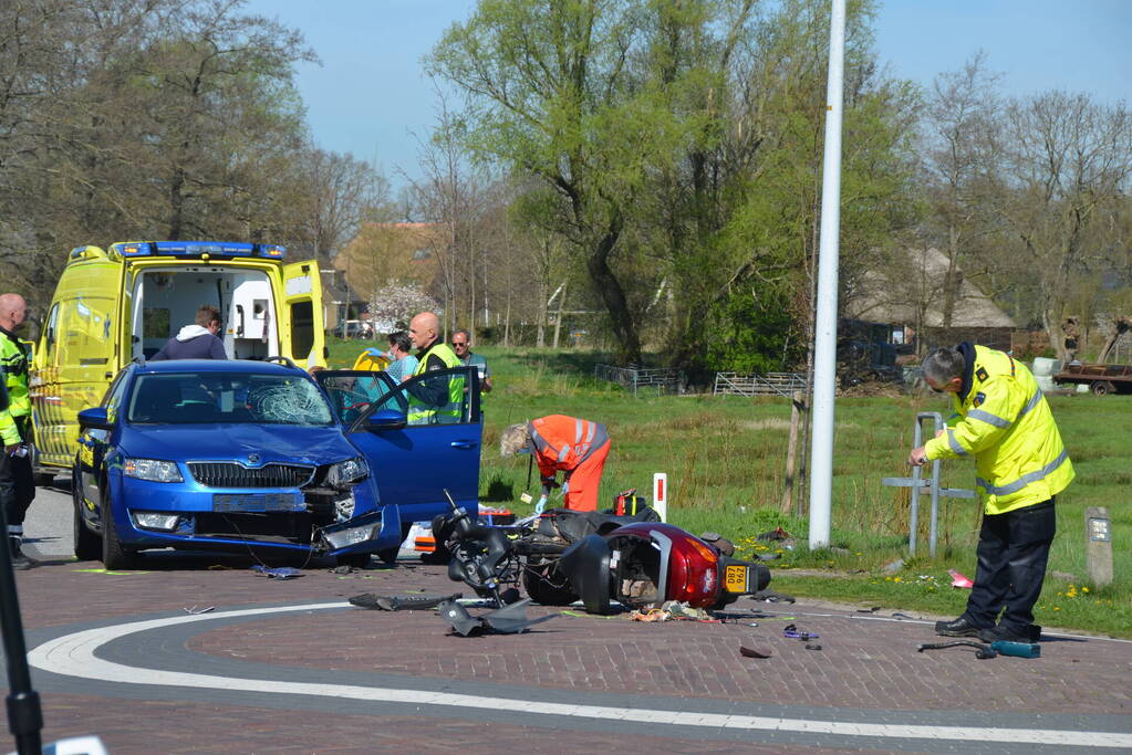 Gewonde bij ernstig ongeval met personenauto