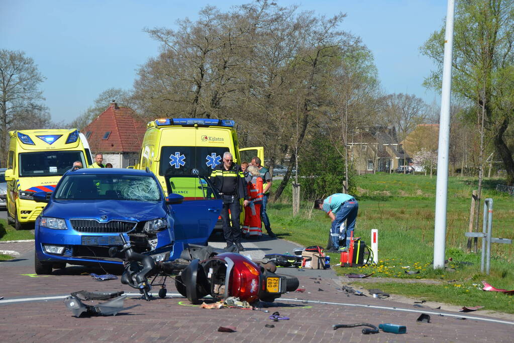 Gewonde bij ernstig ongeval met personenauto