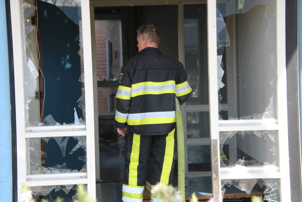 Brand in leegstaand pand