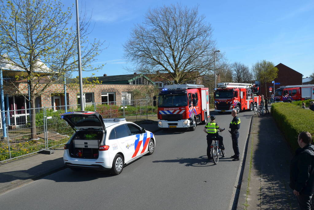 Brand in leegstaand pand