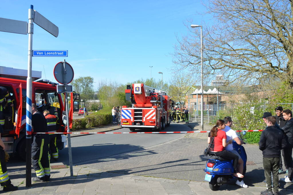 Brand in leegstaand pand