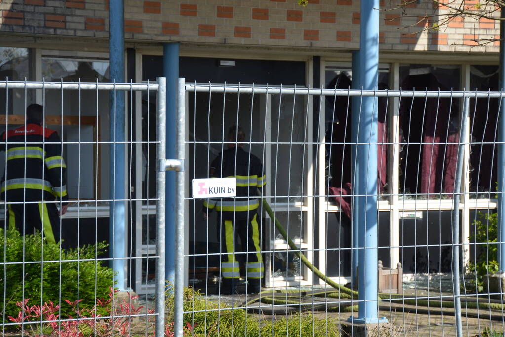 Brand in leegstaand pand