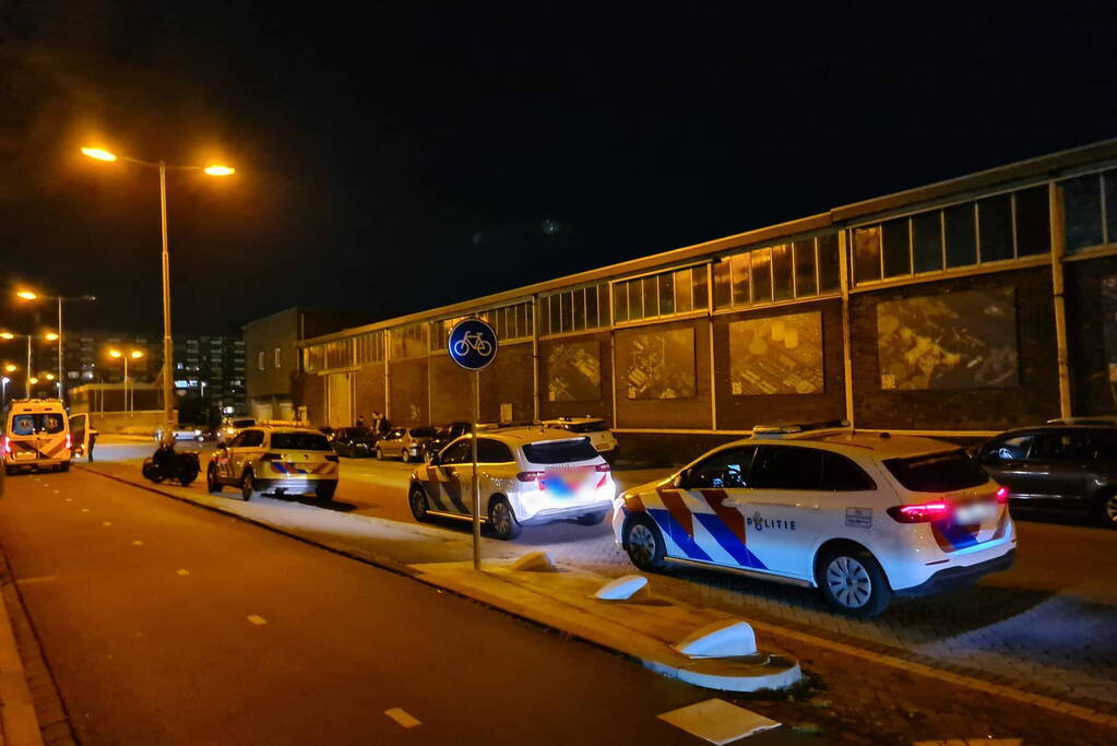 Auto met twee inzittenden de Merwedehaven ingereden