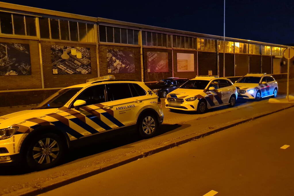 Auto met twee inzittenden de Merwedehaven ingereden