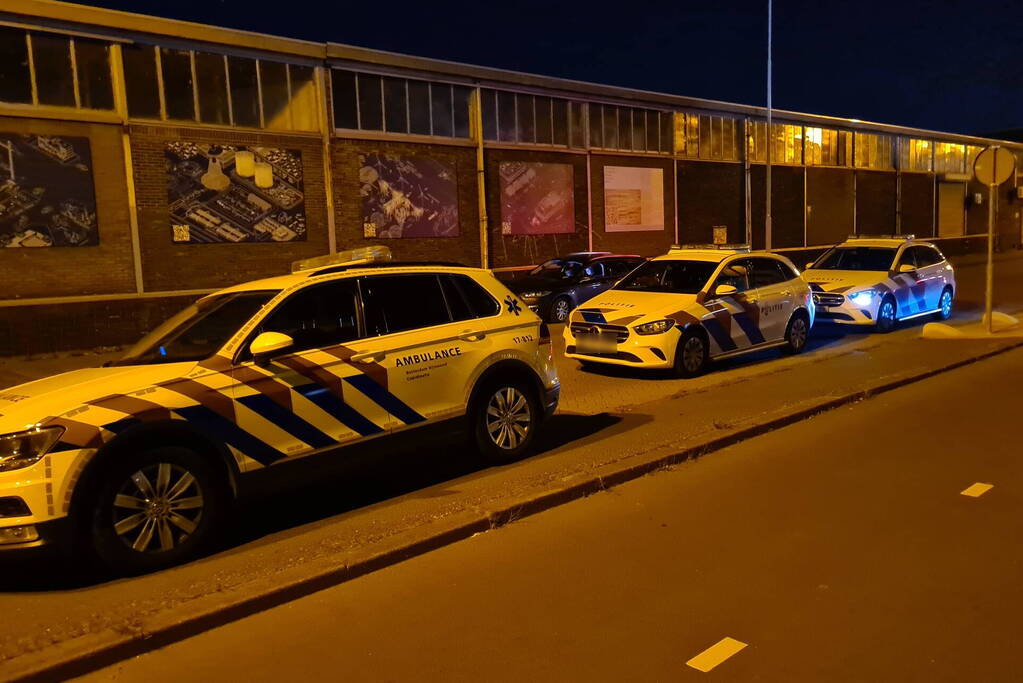 Auto met twee inzittenden de Merwedehaven ingereden