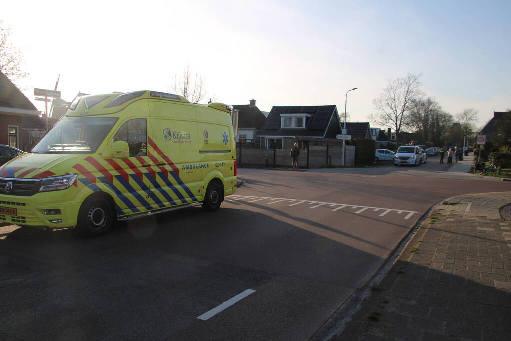 Fietser gewond bij botsing met bestelbus