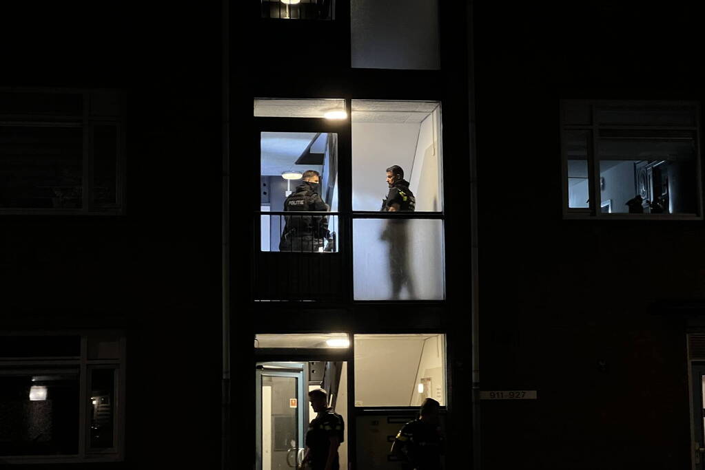 Veel politie na schietpartij