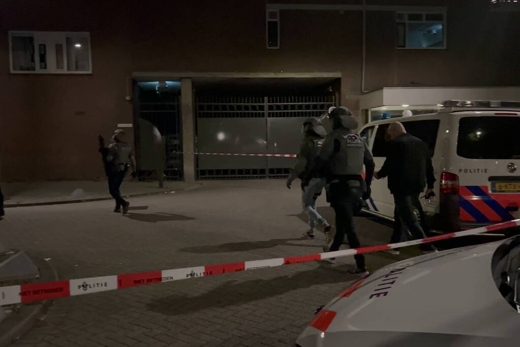 Veel politie na schietpartij