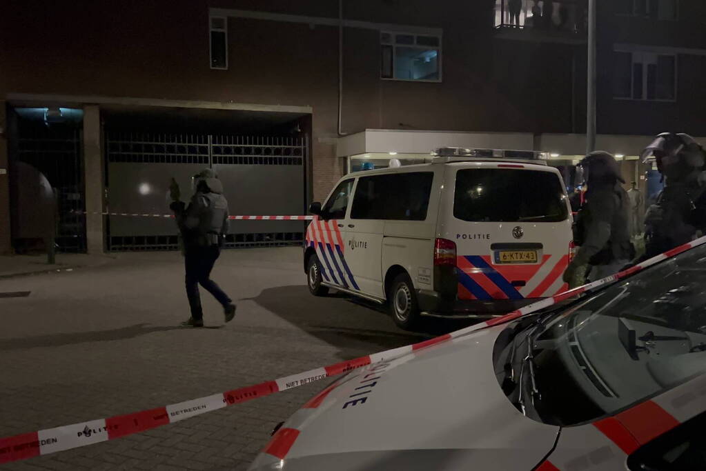 Veel politie na schietpartij