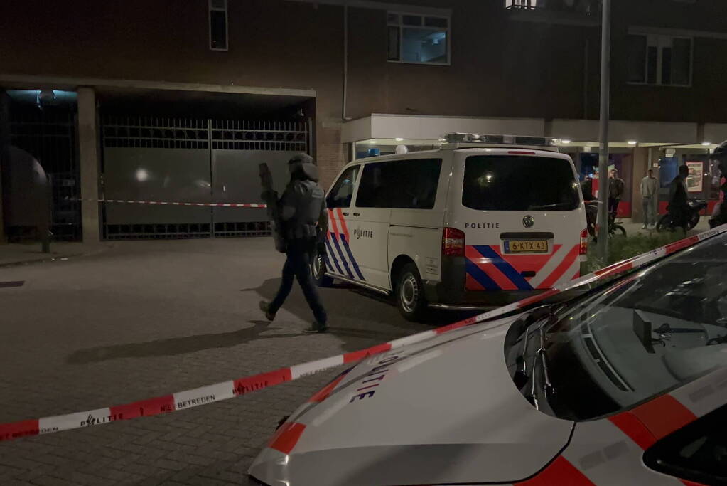Veel politie na schietpartij