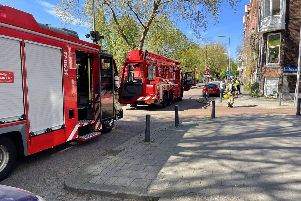 Brand op balkon snel onder controle