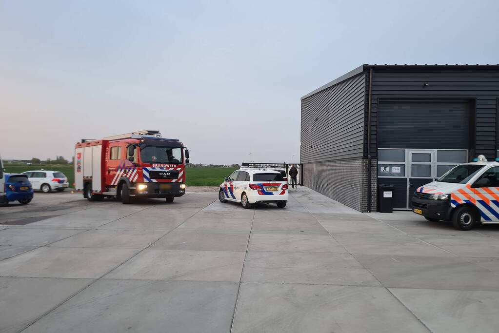 Veel hulpdiensten ingezet op bedrijventerrein