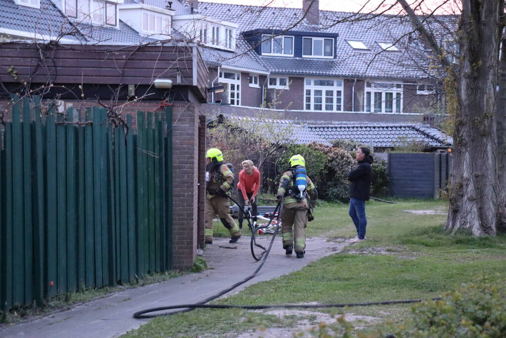 Brand in aanbouw van woning