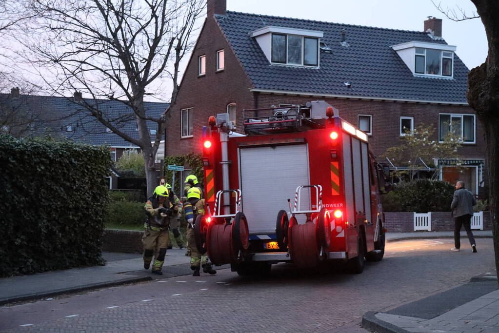 Brand in aanbouw van woning