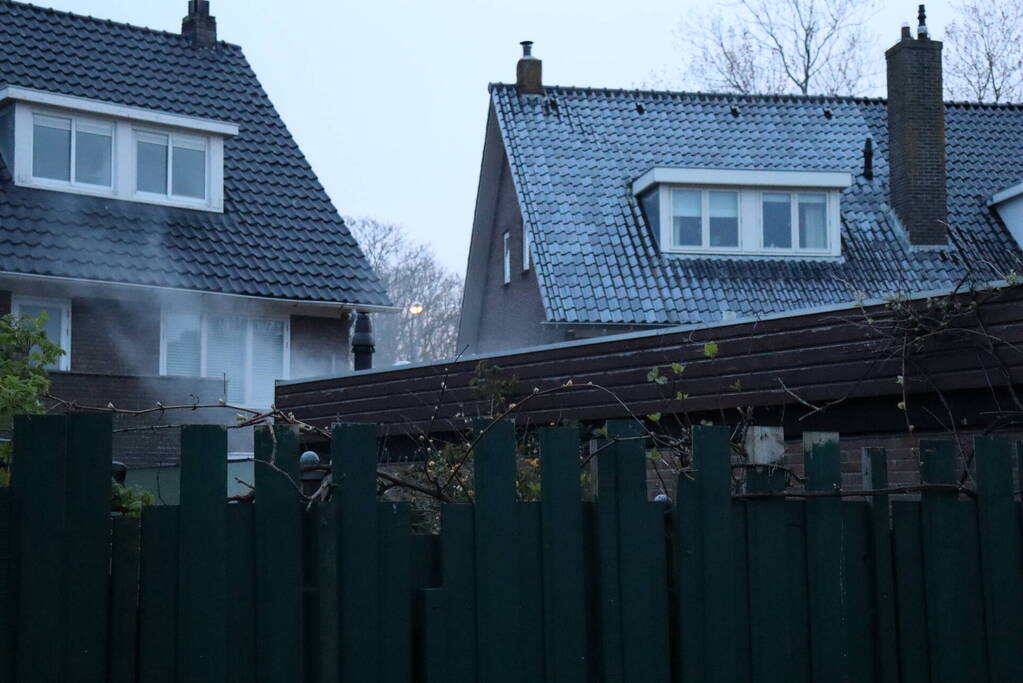 Brand in aanbouw van woning