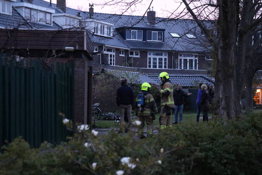 Brand in aanbouw van woning