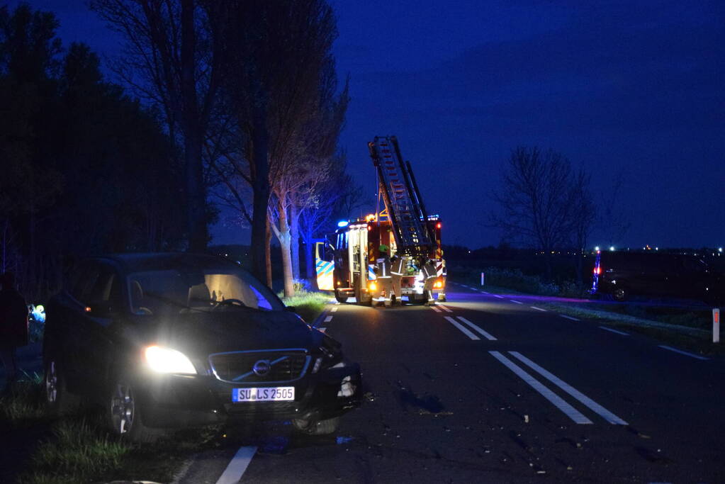 Meerdere gewonden na frontale botsing