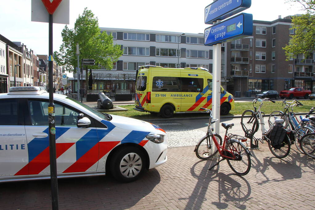 Botsing tussen fietser en voetganger