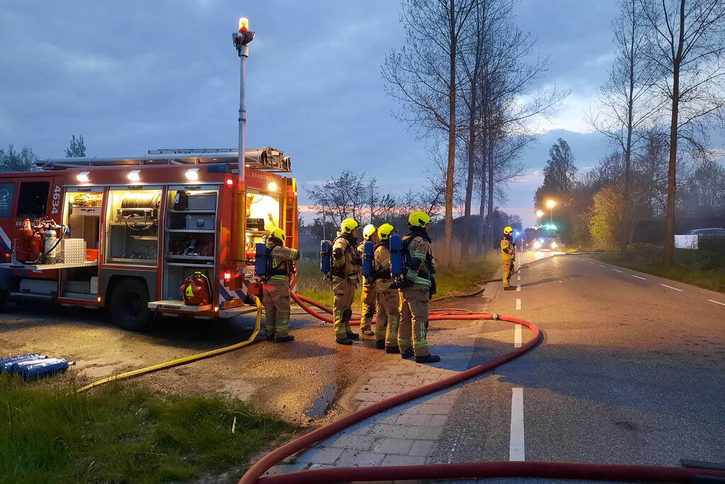 Enorme rookwolken bij brand in voormalig restaurant Wok van Walcheren