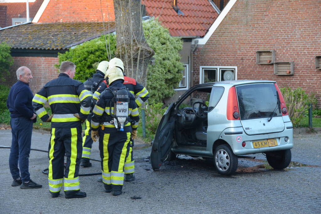 Brommobiel verwoest vanwege brand