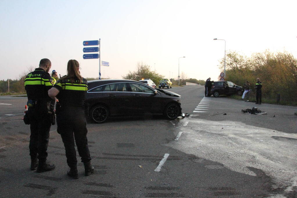 Flinke schade bij botsing op afrit