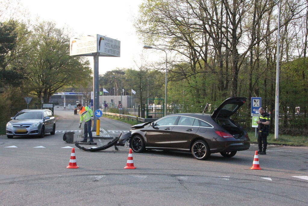 Flinke schade bij botsing op afrit