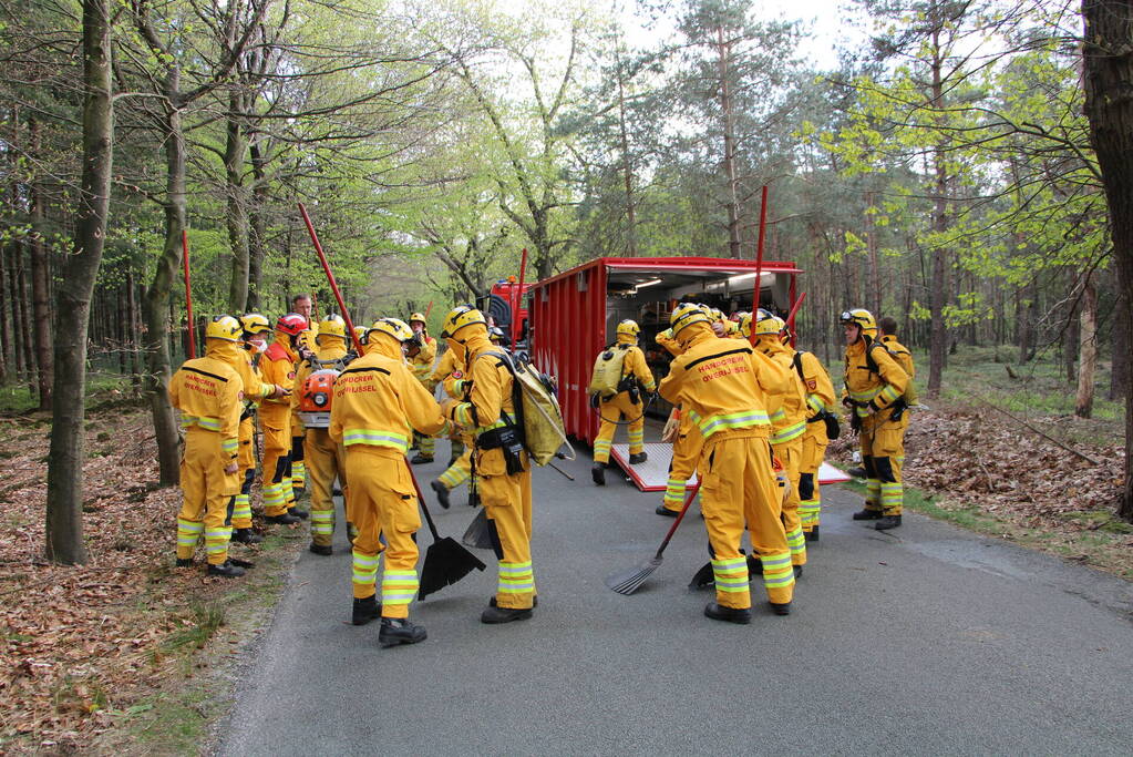 Grote brand in natuurgebied