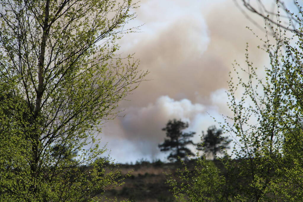 Grote brand in natuurgebied