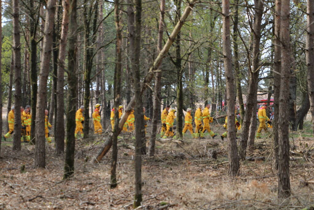Grote brand in natuurgebied
