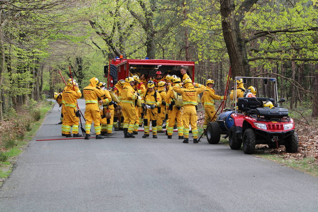 Grote brand in natuurgebied