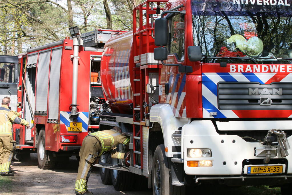 Grote brand in natuurgebied