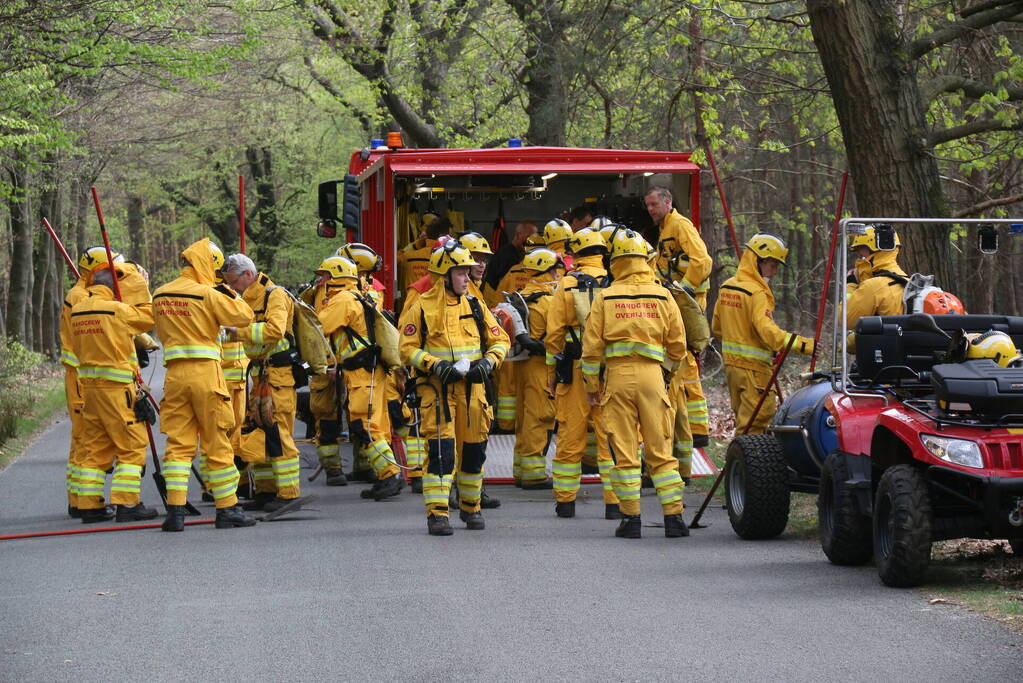 Grote brand in natuurgebied