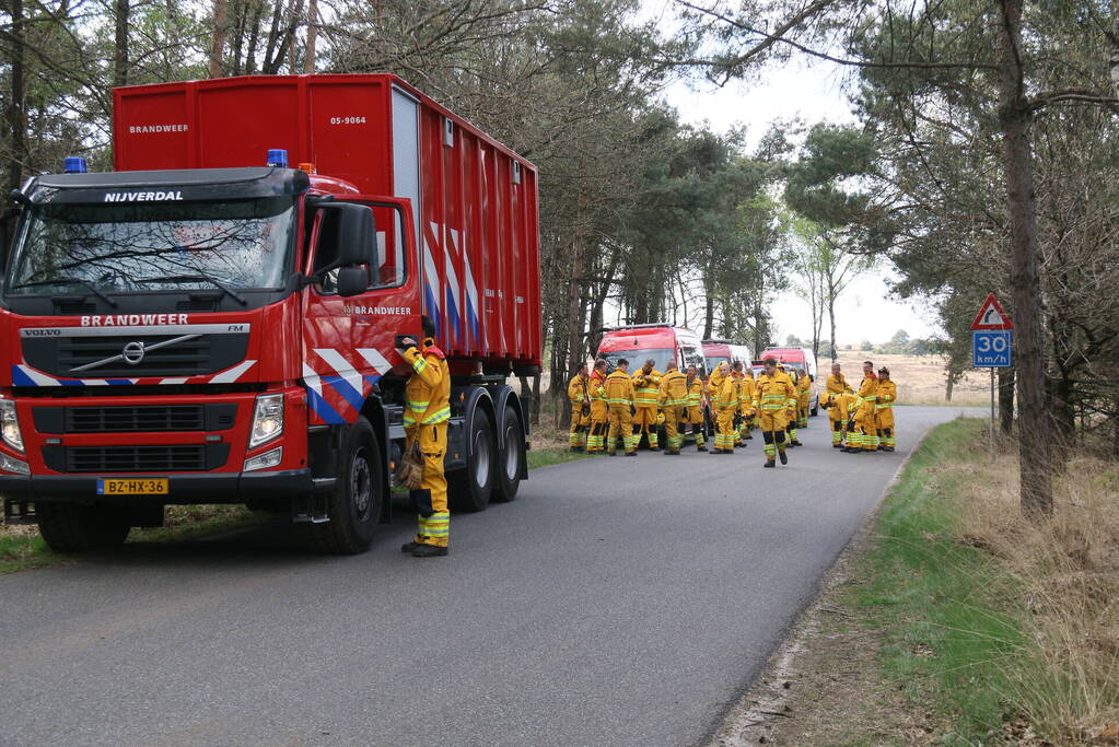 Grote brand in natuurgebied