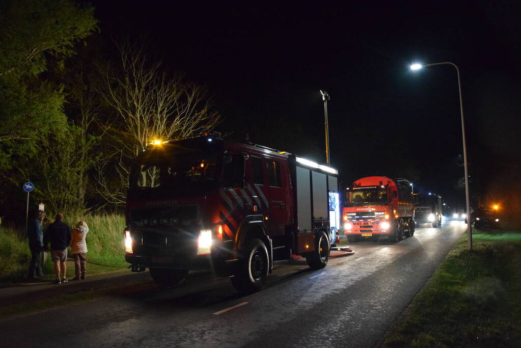 Brandweer groots ingezet voor bosbrand