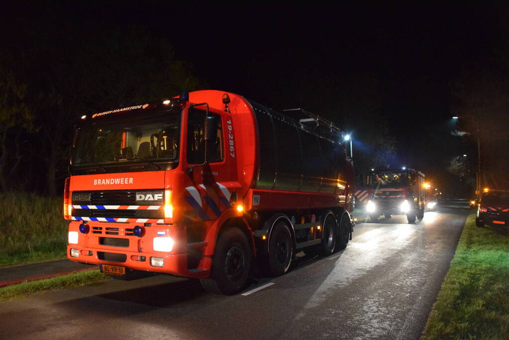 Brandweer groots ingezet voor bosbrand