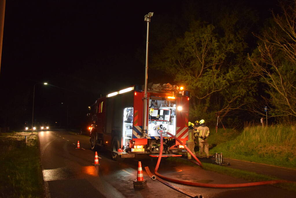 Brandweer groots ingezet voor bosbrand