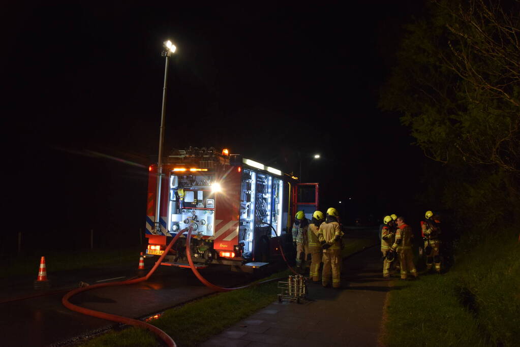 Brandweer groots ingezet voor bosbrand