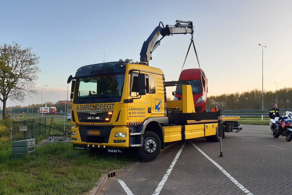 Een gewonde bij ongeval bij tankstation