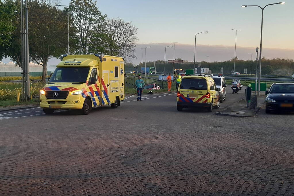 Een gewonde bij ongeval bij tankstation