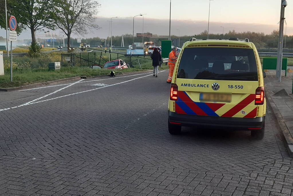 Een gewonde bij ongeval bij tankstation