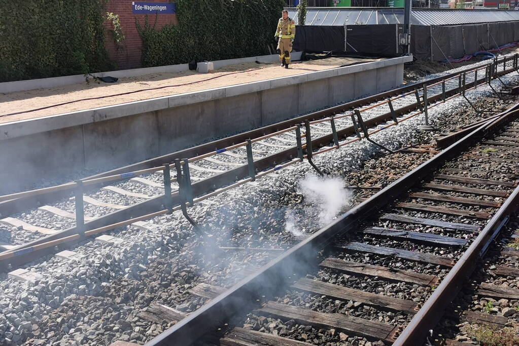 Treinverkeer vertraagd vanwege brand op station