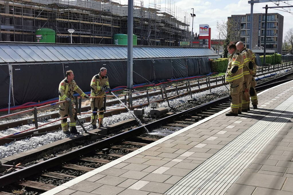 Treinverkeer vertraagd vanwege brand op station