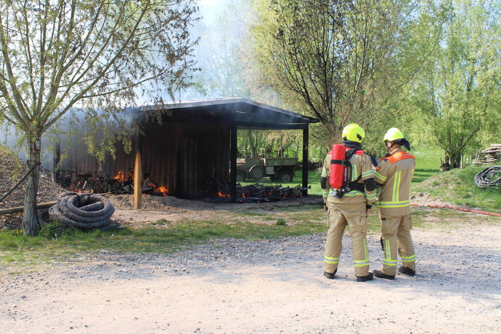 Brandweer ingezet bij schuurbrand