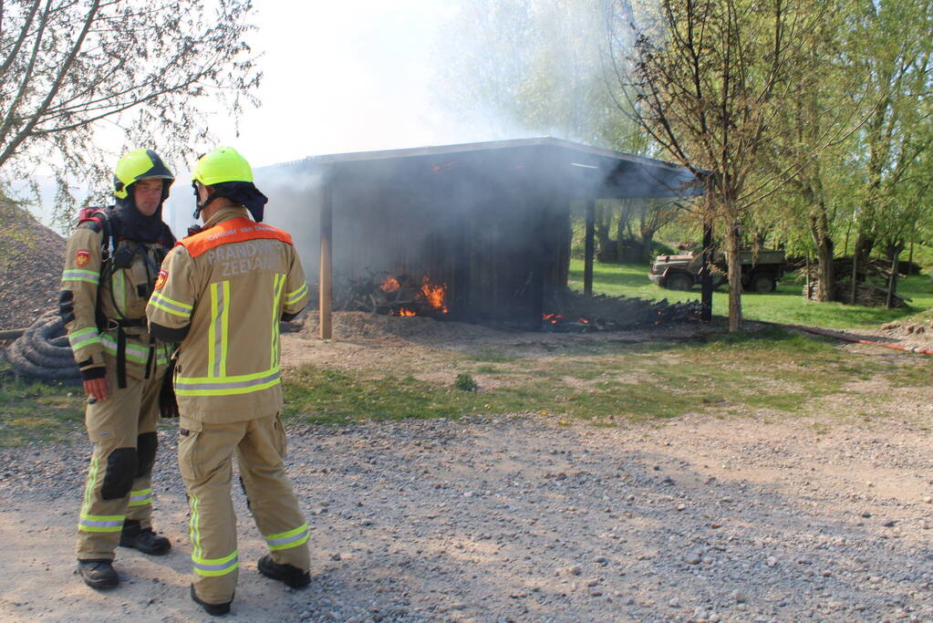 Brandweer ingezet bij schuurbrand