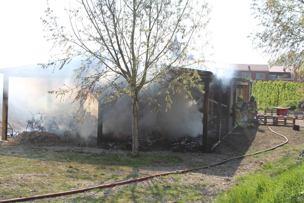 Brandweer ingezet bij schuurbrand