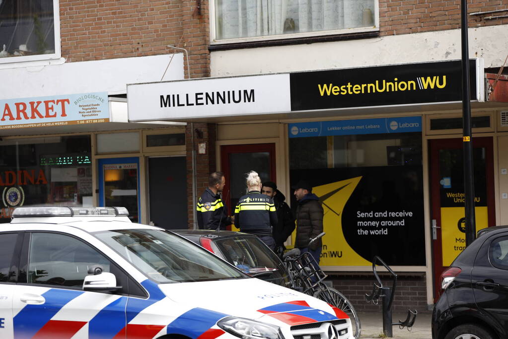 Gewapende overval op winkelpand