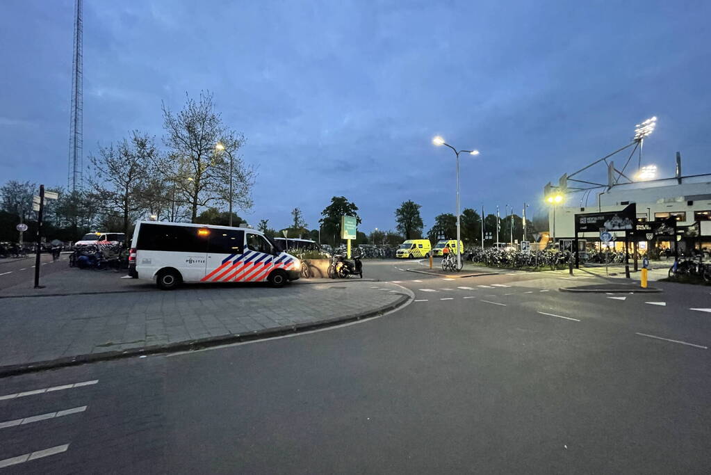 Veel politie op de been vanwege voetbalwedstrijd
